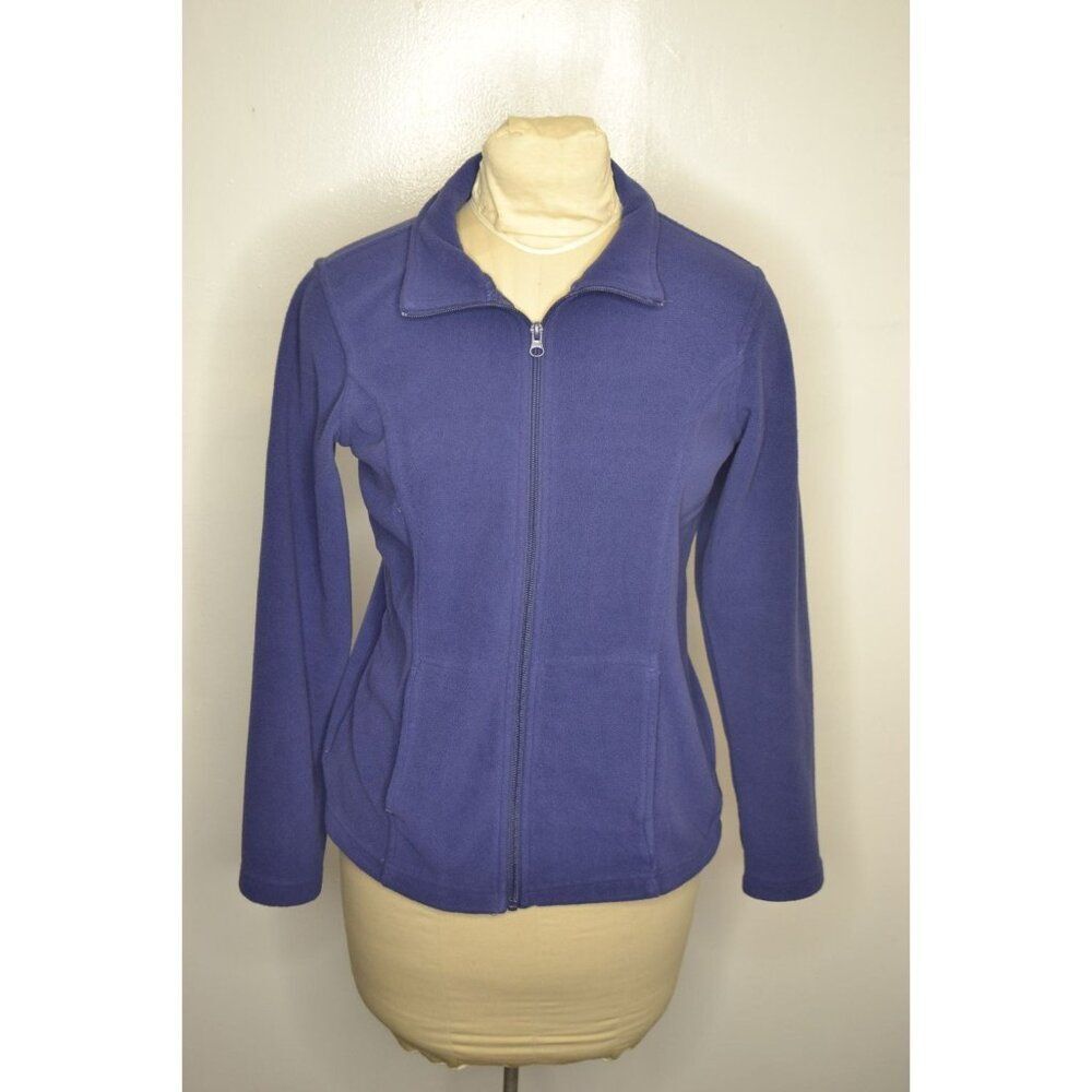 Cabela's Women's Small Blue Lightweight Front Zip Fleece Jacket